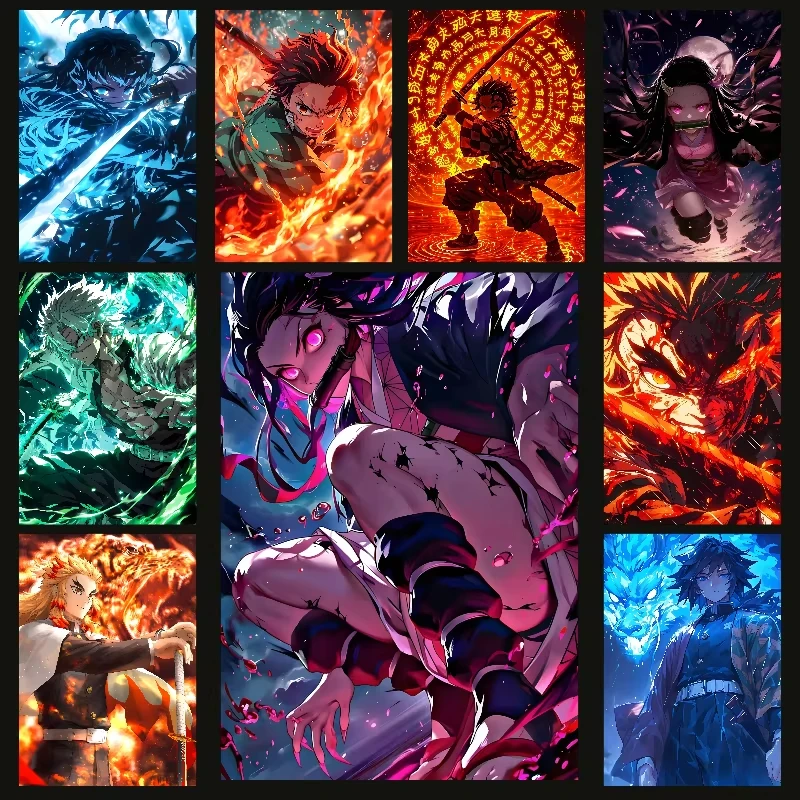 Resin Art Wallpaper - Demon Slayer Anime 5D Full Round
