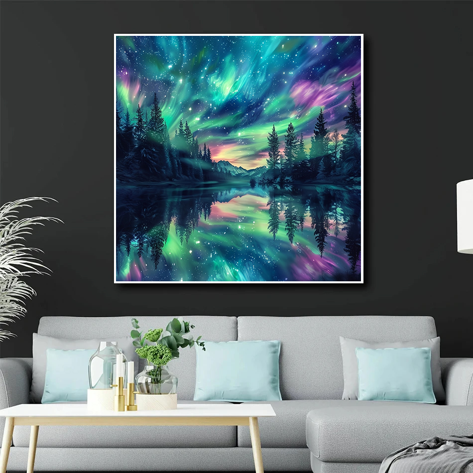 Frameless, DIY Diamond Paintin - Resin Art Wallpaper review and price