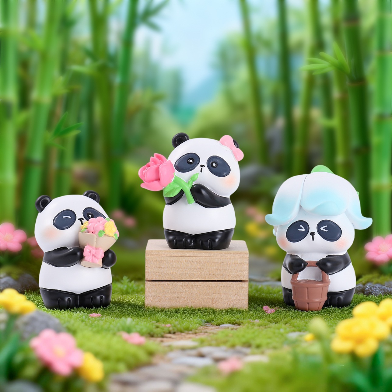 2026 New Panda Flower's Spring - Resin Art Case review and price