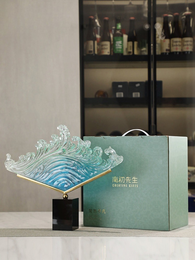 Transparent Gradient Ocean Wav - Resin Art Wedding Gift review and price