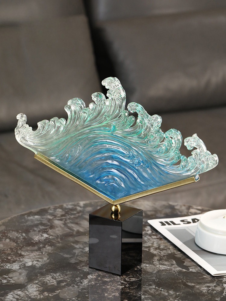Transparent Gradient Ocean Wav - Resin Art Wedding Gift review and price