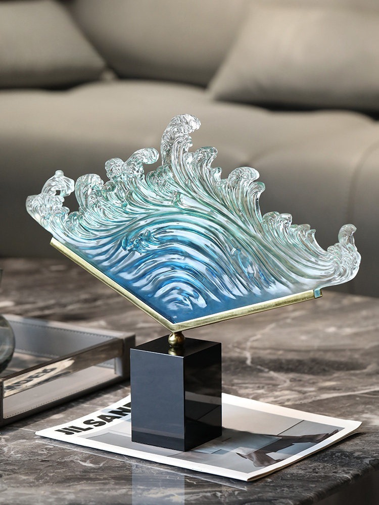 Transparent Gradient Ocean Wav - Resin Art Wedding Gift review and price