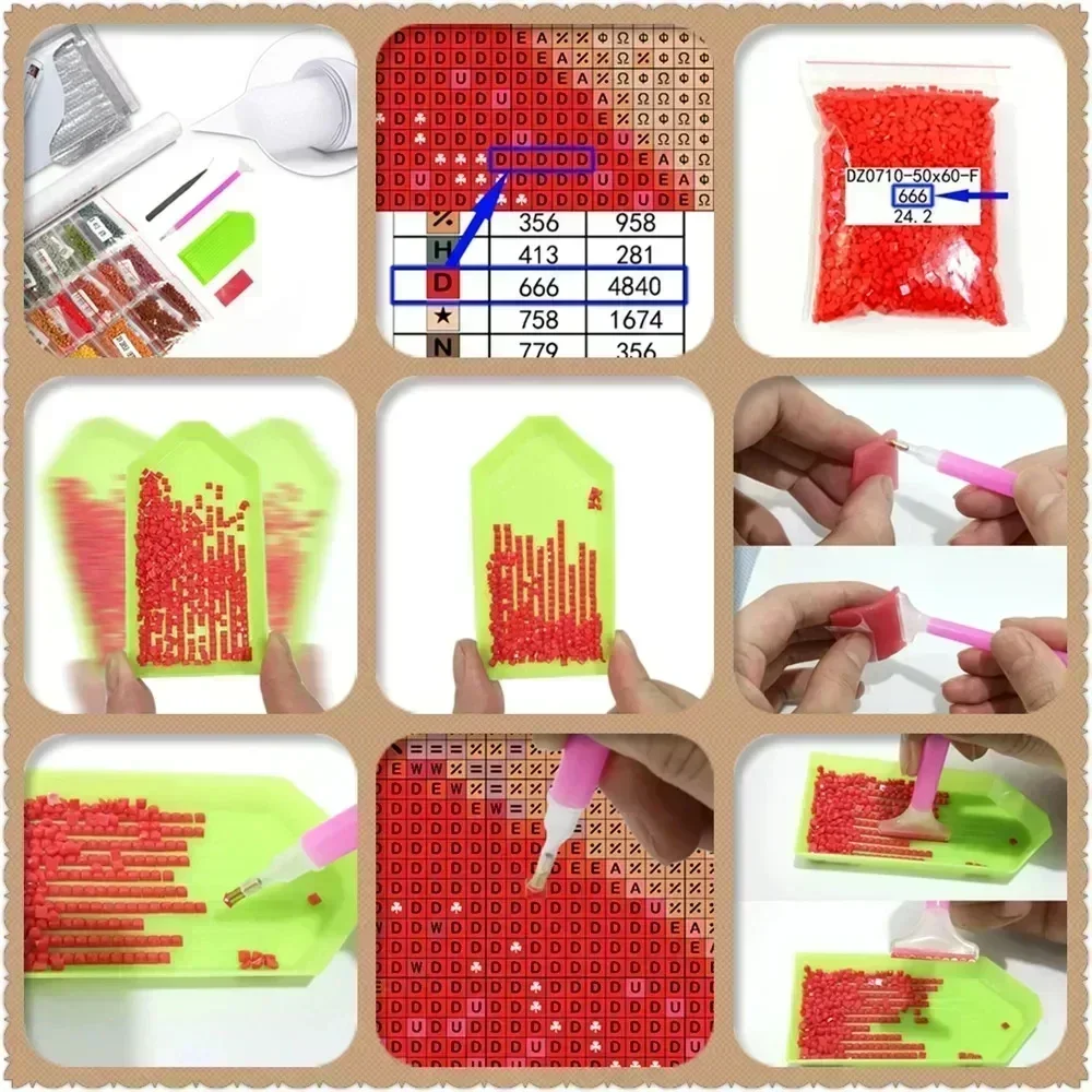 1PC frameless 5D Diamond Paint - Resin Art Equipment review and price