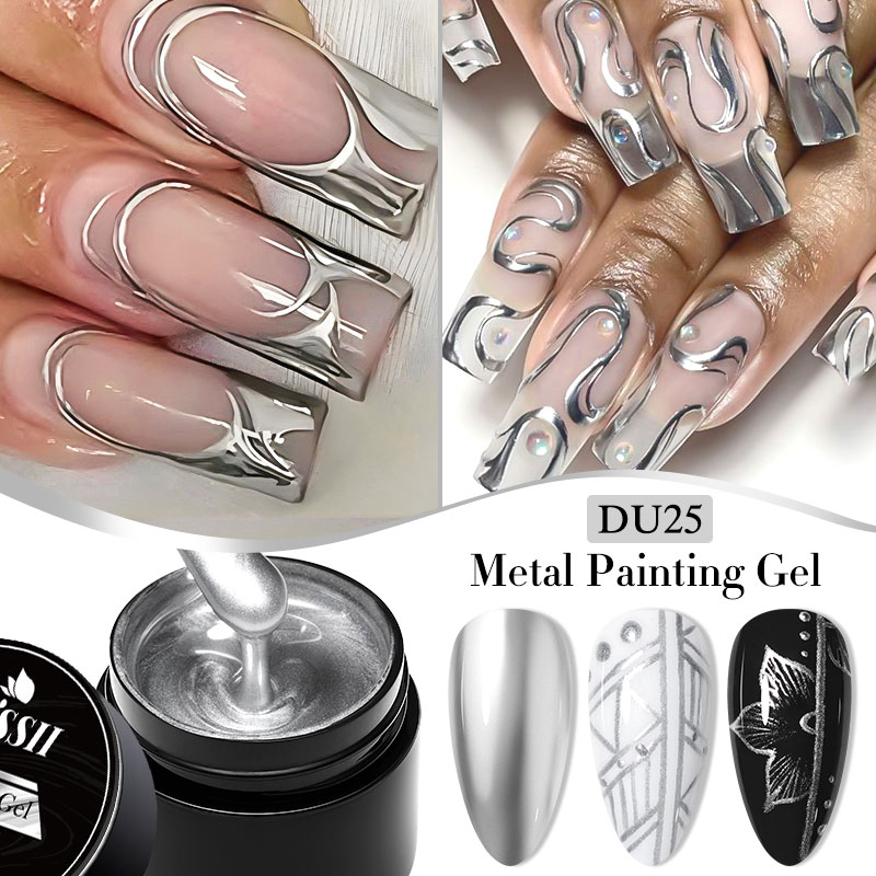 8ml Metal Painting Gel Nail Po - Resin Art Rose review and price