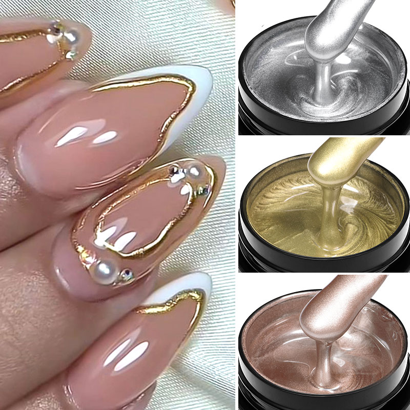 8ml Metal Painting Gel Nail Po - Resin Art Rose review and price